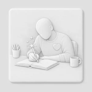 Illustration en relief épurée symbolisant la justesse de l'expression et la fin de la quête de perfection technique.