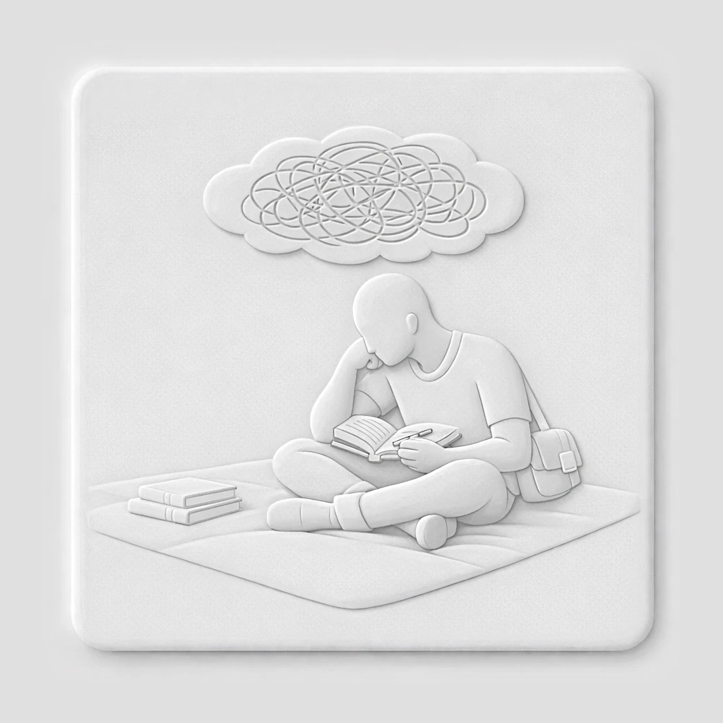 Illustration en relief représentant la dualité entre la surface des apparences et la profondeur réelle de l'archétype littéraire.