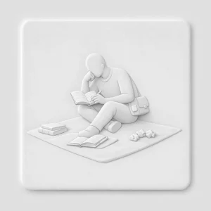 Illustration en relief mettant en scène les obstacles psychologiques et l'ombre de l'archétype qui freinent le processus créatif de l'auteur.