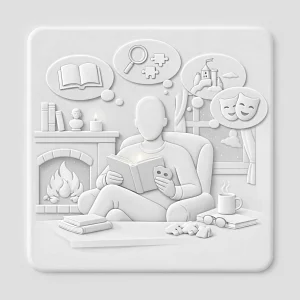 Illustration en relief évoquant l'analyse et la compréhension d'autres auteurs à travers le prisme des archétypes littéraires.