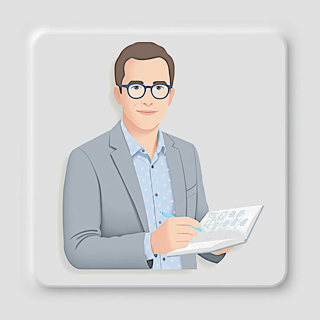 Illustration neumorphique de Elias, rédacteur blog spécialiste de l'archétype des Tisseurs